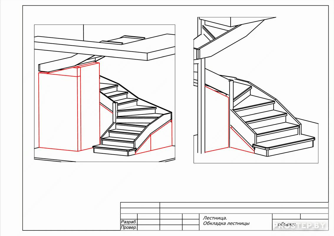 3d проект лестницы